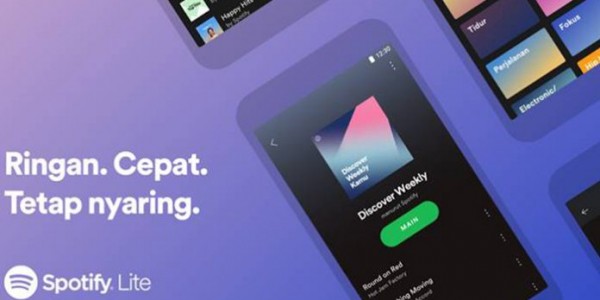 Aplikasi Musik Streaming Spotify Resmi Rilis Versi Lite