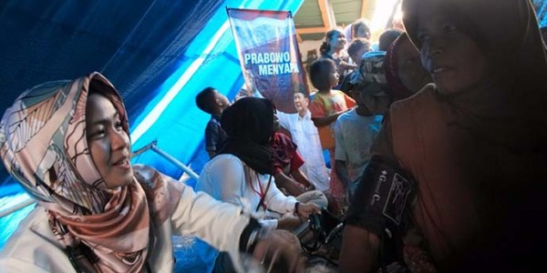 Dokling Prabowo Menyapa Terjun Ke Lokasi Gempa Lombok