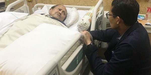 Jenguk Habibie, Sandiaga Dapat Pesan Terus Berjuang