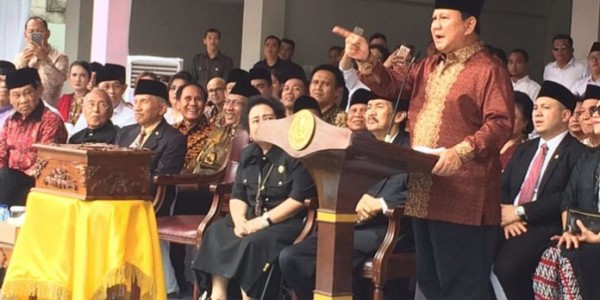Prabowo Diganjar Penghargaan “The Star of Soekarno”