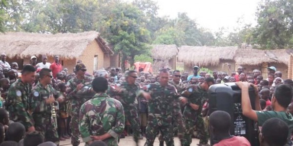 Satgas TNI Konga XXXIX-A RDB Monusco Gelar Joint Activity Mission Baraza