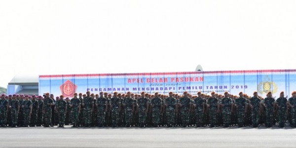 Ratusan Ribu Prajurit TNI-Polri Apel Pengamanan Pemilu 2019