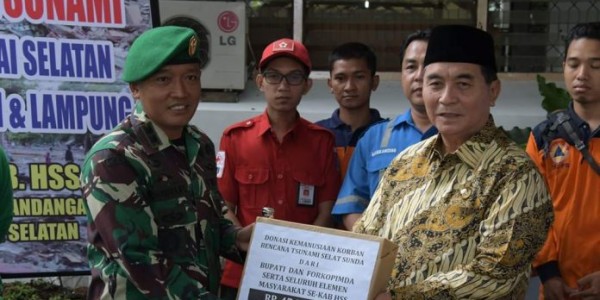 Dandim 1003 Kandangan Terima Donasi Warga Hulu Sungai Selatan Kalsel