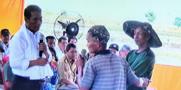 Dihadapan Mentan, Warga Gambut, Kab. Banjar Keluhkan Penggarapan Lahan Kelapa Sawit