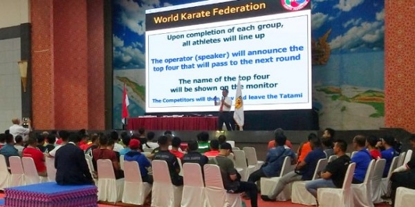 126 Wasit FORKI Ikuti Seleksi Kejuaraan Karate Piala Panglima TNI