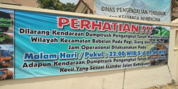 Dump Truck Beroperasi di Siang Hari, WJI Babelan: Jangan Pancing Amarah Masyarakat