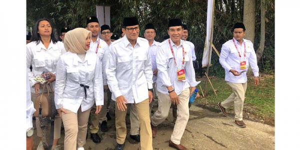 Kembali, Sandiaga Uno Hadir di Rapimnas Partai Gerindra