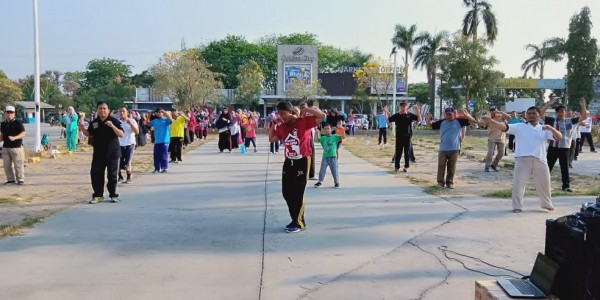 PKS Teluk Pucung Gelar Senam Al-Batani