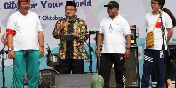 Tokoh Lintas Agama Kabupaten Bekasi Gelar Fun Walk