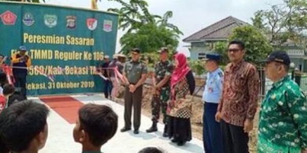 Hasil Pembangunan TMMD di Kabupaten Bekasi Harus Dipelihara