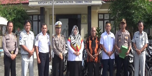 Konferensi Pers, 1.600 Pelanggar Terjaring Operasi Zebra Toba 2019 Polres Tebing Tinggi