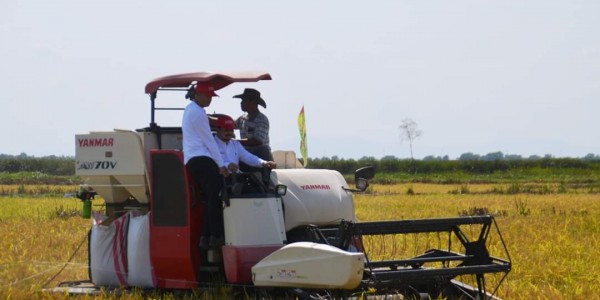 Petani Jejangkit Panen Bersama Kementan 