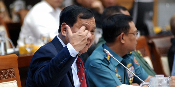 Komisi I DPR  Menhan Prabowo Subianto