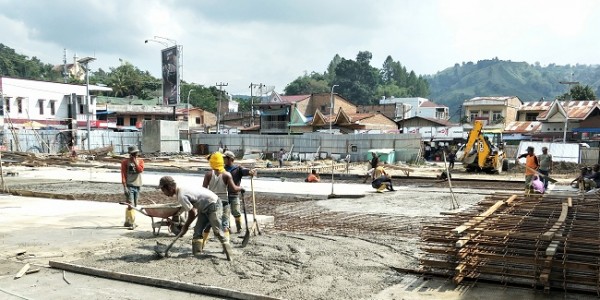 Pembangunan Pelabuhan Ajibata Digenjot Dengan Kerja Lembur