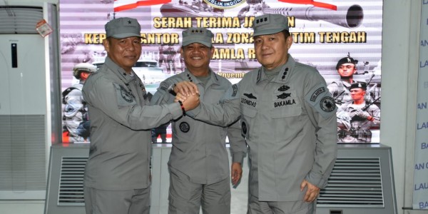 Kepala Zona Maritim Tengah Bakamla RI Resmi Berganti