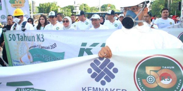 Menaker Ida Fauziyah Canangkan Bulan K3 Nasional Tahun 2020