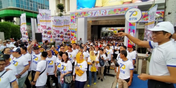Sebanyak 5000 Pegawai BTN Meriahkan HUT Ke 70