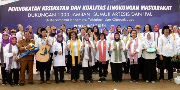 Ibu Negara Canangkan Peningkatan Kesehatan dan Kualitas Lingkungan Masyarakat di Serang