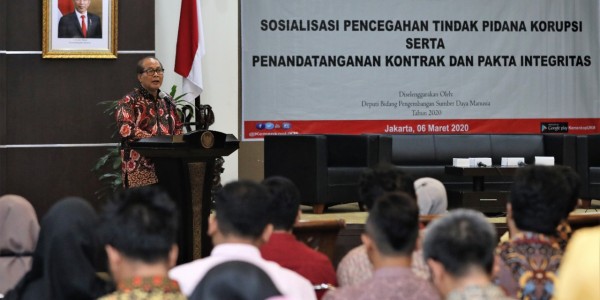 Jajaran Kemenkop Diingatkan Jangan Coba-coba KKN Dalam Pengadaan Barang Dan Jasa