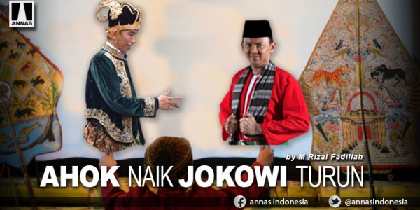 Ahok Naik Jokowi Turun