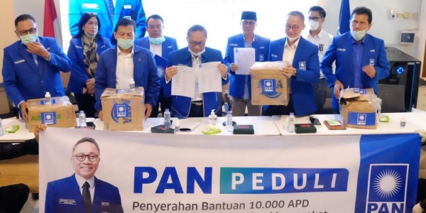 Cegah Pandemik Corona, PAN Salurkan 10 Ribu APD