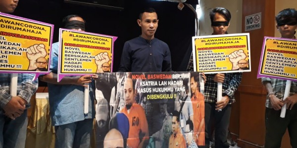 Gelar Konsolidasi, Aktivis Minta Novel Bersikaplah Ksatria dan Gentlemen 