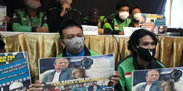 Aktivis dan Komunitas Ojol Minta Novel Bersikap Ksatria Teladani Para Penyiramnya