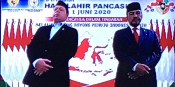 Pimpinan DPD RI Ikuti Peringatan Hari Lahir Pancasila Secara Virtual