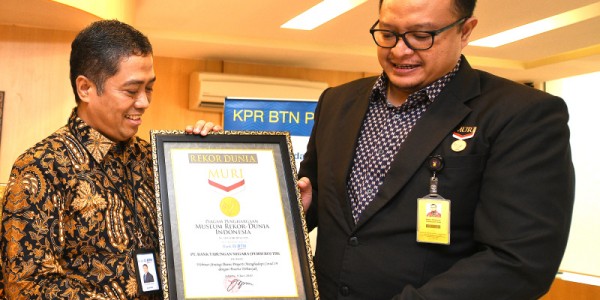 Bank BTN Raih Piagam Muri