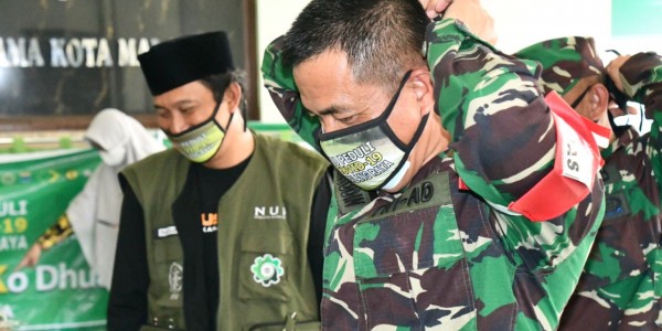 Bantu Atasi Corona, Relawan NU Peduli Dipuji Danrem