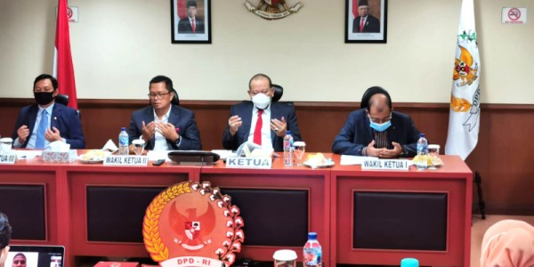 Apresiasi Sikap Komite I, Pimpinan DPD Evaluasi Proses Pilkada Desember