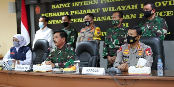 Panglima TNI Ingatkan Surabaya Serius Hadapi Tantangan Pandemi Covid-19