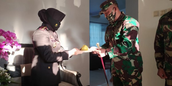 Baru Jabat Dandim, Kolonel Inf Sriyono Kejutkan Kapolres Tanjung Perak