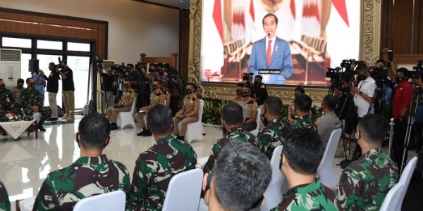 Ini Pesan Presiden Jokowi ke Capaja TNI-Polri