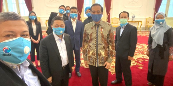 Bertemu Presiden Joko Widodo, Partai Gelora Dukung Pemerintah Atasi Pandemi Covid-19