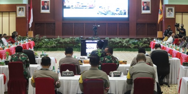 Panglima TNI Pimpin Rapat Gugus Tugas Covid-19 di Kalimantan Selatan