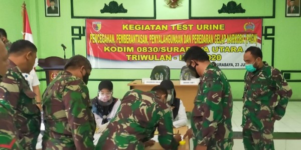 Sosialisasi dan Tes Urine, Cegah Penyalahgunaan Narkoba di Lingkungan TNI-AD