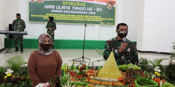 Usia ke-54, HUT Korem Digelar Sederhana