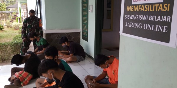 TNI Fasilitasi WiFi Gratis Untuk Kebutuhan Siswa Belajar Online
