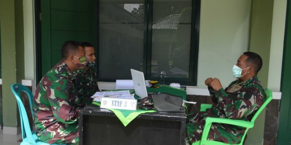 Tim Current Audit  Itkostrad Gelar Wasrik Di Yonarmed 12/Divif 2 Kostrad