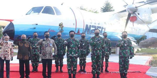 Panglima TNI Resmikan Monumen Pesawat N250 Gatotkoco di Yogyakarta 