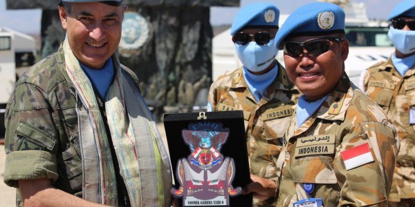 Satgas Yon Mekanis TNI Konga XXIII-N/UNIFIL Terima Kunjungan Komandan Sektor Timur