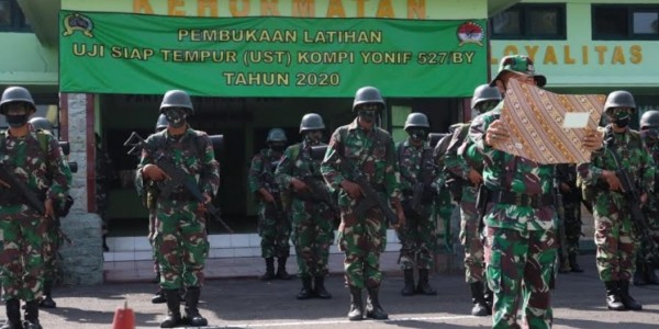 Uji Siap Tempur Tingkat Kompi, Korem Baladhika Jaya Tunjuk Yonif 527/BY