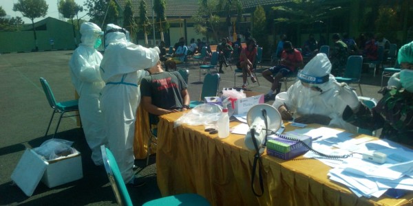 Putus Rantai Corona, 80 Personel Korem Jalani Swab Test