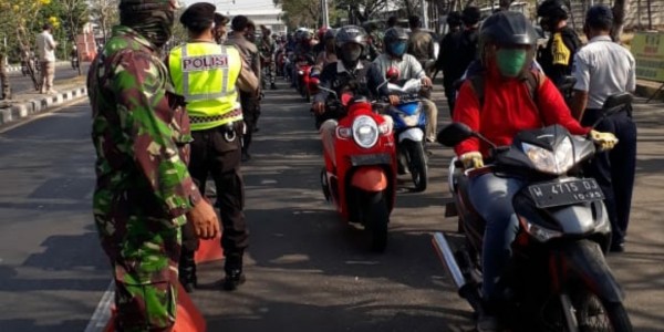 Dandim Surabaya Utara Pimpin langsung Operasi Masker