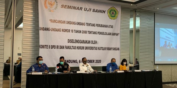 Komite II DPD RI Uji Sahih RUU Pengelolaan Sampah di Bandung dan Serang