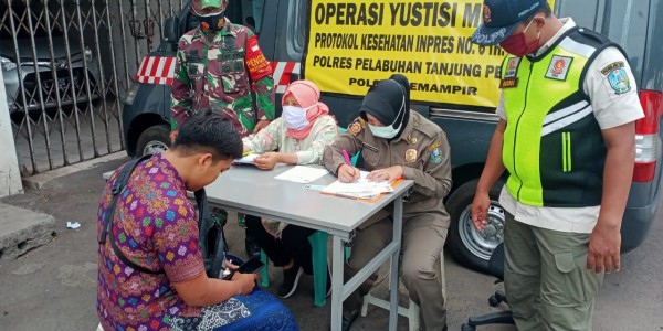 Operasi Yustisi Masker, 20 Warga Kena Sanksi