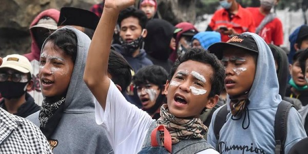 Polri Temukan Anak SD Ikut Demo Tolak UU Cipta Kerja