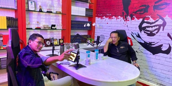 Bersama Sandiaga, Bamsoet Bahas RUU Cipta Kerja, Pengembangan dan Pemberdayaan UMKM