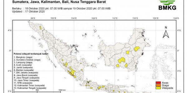 BNPB Terbitkan Surat Edaran Peringatan Dini Cuaca Ekstrem